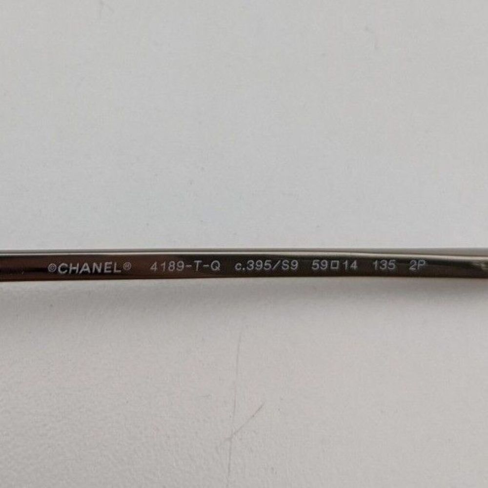 🕶️Frame Only! Chanel 4189-T-Q Sunglasses 59/14 135 /KAA145🕶️ - Picture 3 of 8